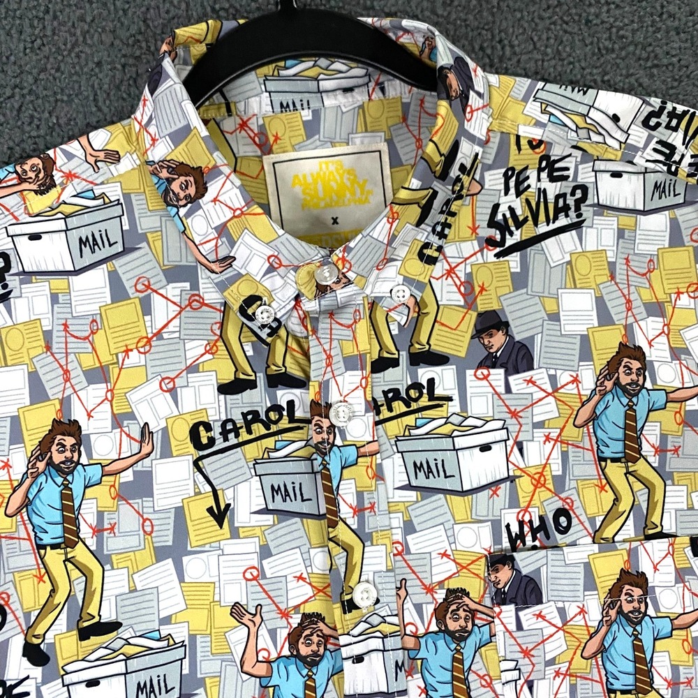 RSVLTS x Alway Sunny in Philadelphia Shirt Medium Who is Pepe Silvia Charlie